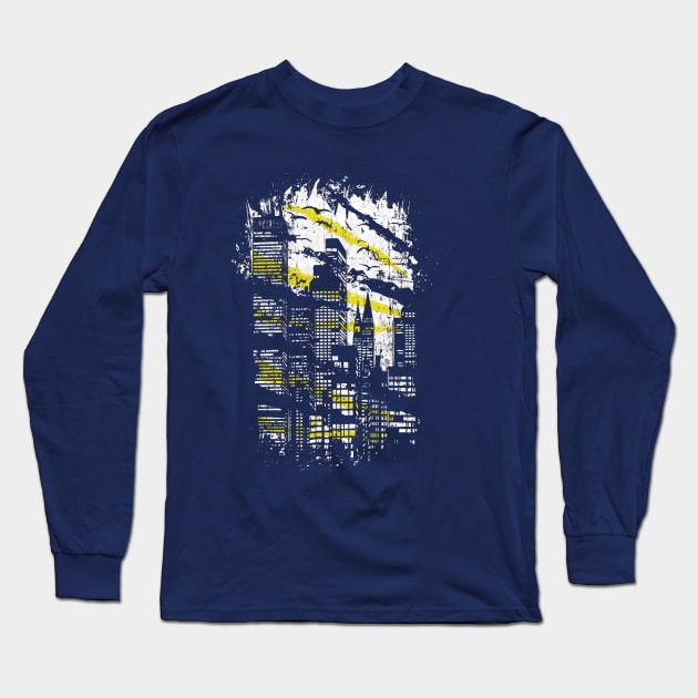 Let's Tear Down This City Tonight! Long Sleeve T-Shirt by Daletheskater